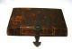 Antique Large Embossed Leather Letter Box Caddy Europe Boxes photo 7