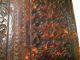Antique Large Embossed Leather Letter Box Caddy Europe Boxes photo 8