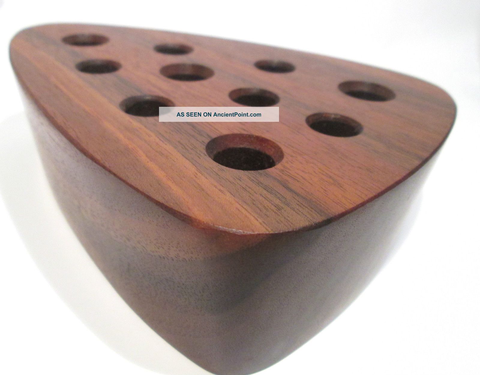 Signed Nakashima New Hope Pa Studio Artisan Crafted Wood Candle / Pen Holder Boxes photo