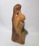 Vintage Signed Hand Carved Painted Wood Figure Sculpture Folk Art Primitive Carved Figures photo 6