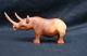 African Hand Carved Wood Art Wooden Rhinoceros Rhino Figurine Carved Figures photo 1