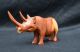 African Hand Carved Wood Art Wooden Rhinoceros Rhino Figurine Carved Figures photo 3