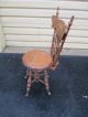 51341 Antique Victorian Adjustable Piano Stool Chair With Back 1900-1950 photo 11