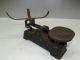 Antique Old Metal Iron Painted Merchants Weight Measuring Tool Scale Parts Nr Scales photo 4