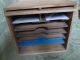 Unusual Vtg Office Paper Box,  Oak,  Machine Age Industrial Steampunk Decor Other photo 1
