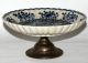 Antique Delft Faience Blue & White Pottery Fluted Bowl Compote Platters & Trays photo 2
