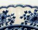 Antique Delft Faience Blue & White Pottery Fluted Bowl Compote Platters & Trays photo 4