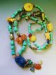 Wonderful Vintage Chinese Necklace W/ Large Lapis Frog,  Stones,  Silver Charms Necklaces & Pendants photo 2