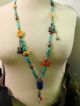 Wonderful Vintage Chinese Necklace W/ Large Lapis Frog,  Stones,  Silver Charms Necklaces & Pendants photo 4