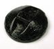 Antique Black Glass Button Floral Shell Inlay & Gold Luster Buttons photo 1