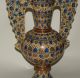 Antique Spanish Hispano - Moresque Lustre Ware Ceramic Pottery Alhambra Vase 19th Vases photo 3