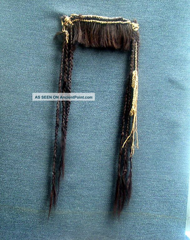 Pre Columbian Peru Nazca Culture,  Very Rare Part Of A Wig Made Of Human Hair Latin American photo