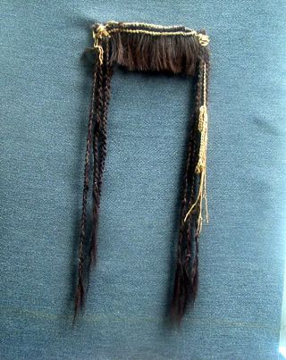 Pre Columbian Peru Nazca Culture,  Very Rare Part Of A Wig Made Of Human Hair photo