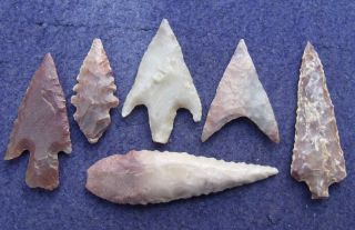 6 Sahara Neolithic Points And Tools photo
