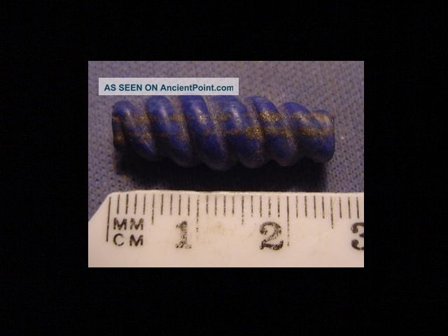 Roman Lapis Lazuli Spiral Bead Circa 100 - 400 A.  D. Roman photo