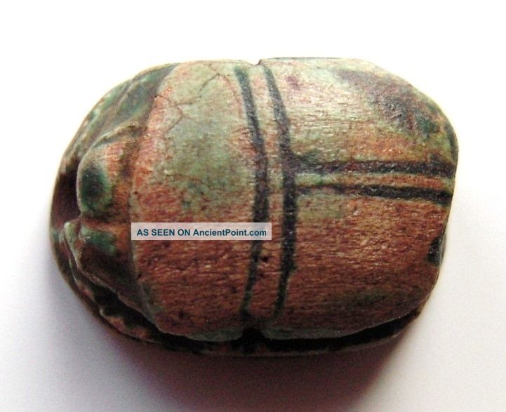 Steatite Egyptian Scarab With A Horse.  Ref.  522. Egyptian photo