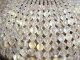 Antique Gold Tone Metal Czech Crystal Beaded Ceiling Sconce 10.  5 