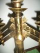 Antique Brass 7 - Candle Candelabra Adjustable Height,  Weight,  Condition Chandeliers, Fixtures, Sconces photo 1