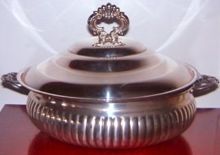 Leonard Tableware Silver 2 Quarts Cassole Dish From Oven To Table photo