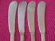 4 Modern Classic Lunt Sterling Silver Butter Knives 6 