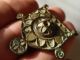 Very Rare Roman Bronze Enameled Chatelaine Brooch 1/2nd Cent Ad With Pin. Roman photo 1