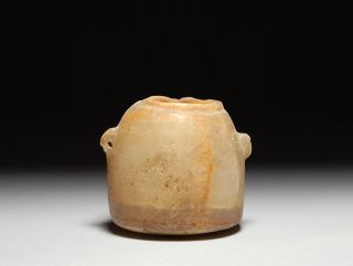 Ancient South Arabian Alabaster Yemen Beehive Jar 3rd Century B.  C. photo