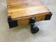 Vintage Industrial Railroad Factory Cart - Refinished For Home Use 1900-1950 photo 1