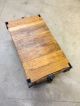 Vintage Industrial Railroad Factory Cart - Refinished For Home Use 1900-1950 photo 2