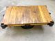 Vintage Industrial Railroad Factory Cart - Refinished For Home Use 1900-1950 photo 3