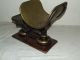 Antique 19th C.  Victorian Doyle & Son London Cast Iron Balance Scale W/brass Pan Scales photo 5
