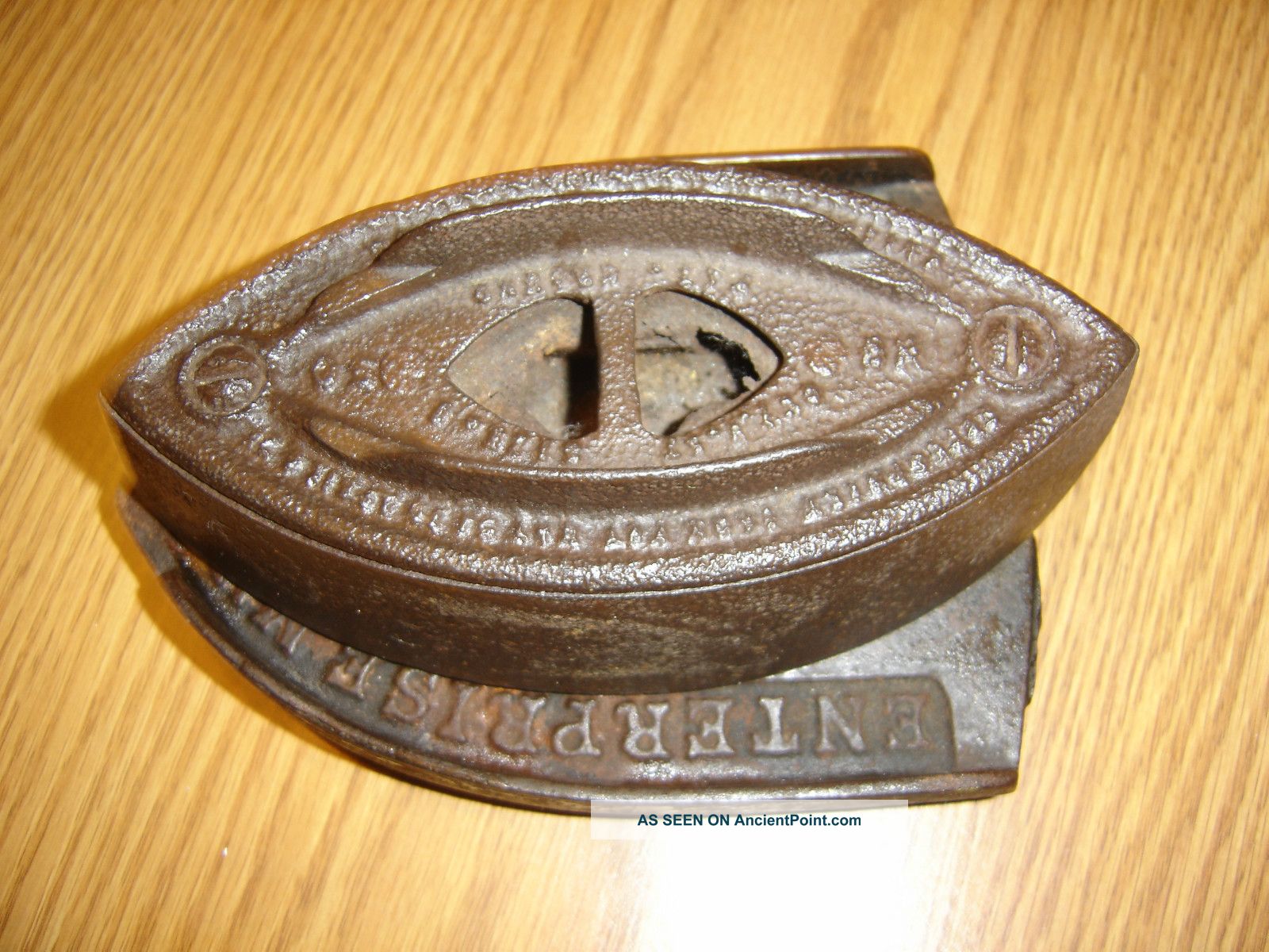 Antique Enterprise Mfg Co Philadelphia Usa,  Sad Iron And Trivet Trivets photo
