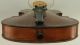 Very Old Antique German Violin C.  1800 - Very Good,  Very Dark Tone String photo 1