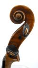 Very Old Antique German Violin C.  1800 - Very Good,  Very Dark Tone String photo 4