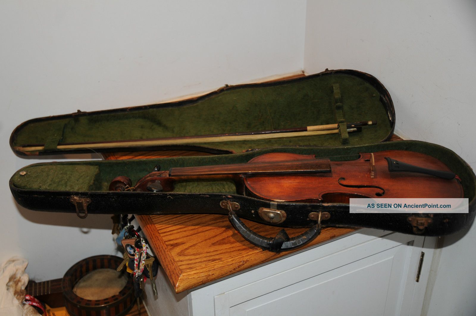 Antique Antonius Stradivarius Cremonasis Faciebat Anno 16?? Made In Germany 4/4 String photo