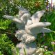 Lovebirds Statue W/ Worn Texture Vintage Stone Garden Dove Yard Bird Garden photo 2