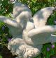 Lovebirds Statue W/ Worn Texture Vintage Stone Garden Dove Yard Bird Garden photo 4