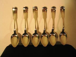 Six Gorham Sterling Spoons In The Tipt Pattern photo
