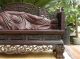 Chinese Old Rosewood Wood Carved Sleep Buddha Quan Kwan Yin Statue Sculpture V36 Kwan-yin photo 2