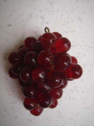 Retro Glass Grape Cluster Christmas Chandelair Multipurpose Decor 32606 photo