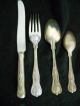 Single Place Setting U.  S.  Navy Officer ' S Silverplate (4pcs. ) Flatware Anchors photo 1