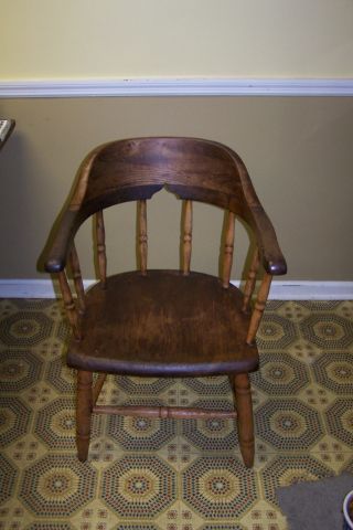 Windsor Style Captains Chair - Ca.  1860 - 1886 photo