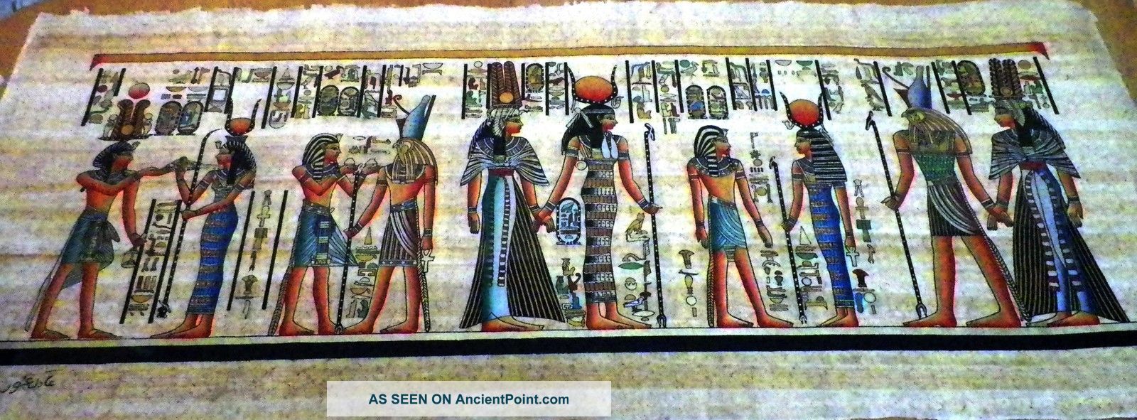 Egyptian Papyrus,  Handmade,  30x80 Cm.  Size (12 