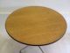 Herman Miller Aluminum Group Oak Top Round Dining/office Table - 1960 ' S Mid-Century Modernism photo 1