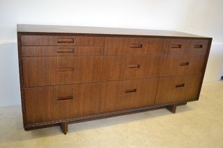 Frank Lloyd Wright For Hendredon Furniture Mahogany Taliesin Low Dresser photo