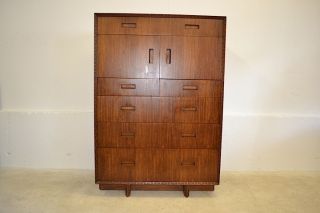 Frank Lloyd Wright For Hendredon Furniture Mahogany Taliesin Tall Dresser photo