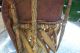 Vintage Mexican Equipale Chair With Tooled Indian Design In. Unknown photo 5