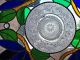 Stained Glass Window Panel Art Nouveau Vintage Plate 1900-1940 photo 1