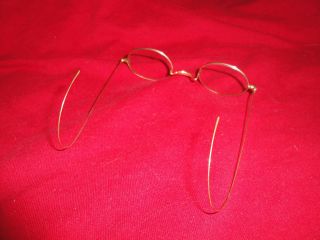 Antique Gold Rim Spectacles Eyeglasses Milford,  New Hampshire Nh photo