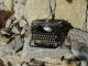 Vintage Royal Portable Typewriter Gloss Black White Glass Keys With Case Typewriters photo 1
