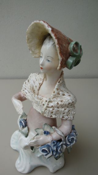 Cordey Lady Bust Figurine 5051 Dresden Lace - 10 1/4 